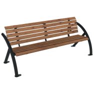 Banc SYDNEY 2 m lames bois/métal - Buton Design