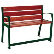 Banc Silaos sénior 2 places finition acajou - Procity