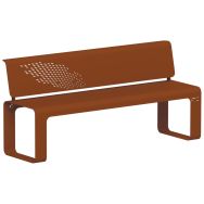 Banc Zigzag 1,70 m acier - Tolerie Forezienne
