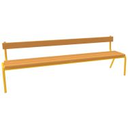 Banc avec dossier 160 maternelle taille 2 jaune 1023