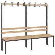 Banc bois - 4 à 8 patères - Simple face - CP
