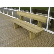 Banc en forme tout bois longueur 1,80 m
