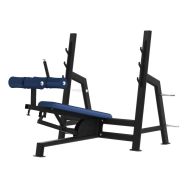 Banc développés déclinés olympique avec cale pied Evolution Laroq