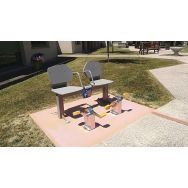 Banc double pédales
