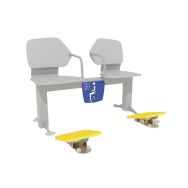 Banc double planche freeman