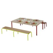 Banc empilable 3 lames Chloé 200 cm T2 granny