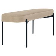 Banc oblong Gaia pied tissu polyester Paperflow - Meet By Paperflow