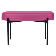 Banc oblong Gaia pied noir simili cuir Paperflow - Meet By Paperflow