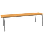 Banc sans dossier 120 maternelle taille 3 gris 9007