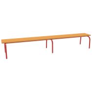 Banc sans dossier 200 maternelle taille 2 rouge 3000