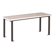 Banc simple pour vestiaire 1 m Anthracite