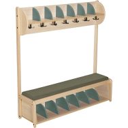 Banc vestiaire Lili T2 kaki