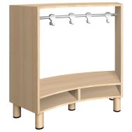 Banc vestiaire courbé 10 places 110x41x100 H.