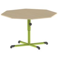 Table Bandana octogonale réglable PC stratifié - Mobidecor
