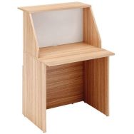Banque d'accueil Musa Module haut 80 x 117 cm Noyer
