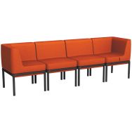 Banquette 4 places Lotua tissu 100% polyester _ - Sokoa