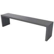 Banquette Arche plastique recyclé - Espace Urbain