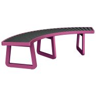 Banquette Aréna cintrée Ipra/alu - Urbemob