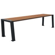 Banquette BERLIN 1.80 m lames bois/métal - Buton Design