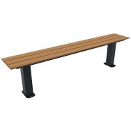 Banquette CANCALE 1.80 m lames bois/métal - Buton Design