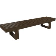 Banquette Contemporaine simple plastique recyclé - Espace Urbain
