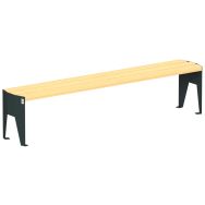 Banquette ECO A - 2 m robinier/acier - Tolerie Forezienne