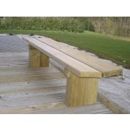 Banquette En Forme tout bois longueur 1,80 m