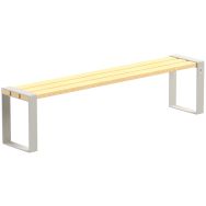 Banquette Forézien 1,90 m robinier/acier - Tolerie Forezienne