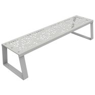 Banquette HAVANE 1.80 m effet cailloux métal - Buton Design