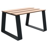 Banquette HAVANE 1 place lames bois/métal - Buton Design