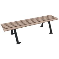 Banquette SYDNEY 1.80 m effet lames bois/métal - Buton Design
