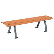 Banquette SYDNEY 1.80 m lames bois/métal - Buton Design