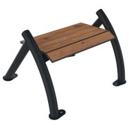Banquette SYDNEY 1 place bois effet lames/métal - Buton Design