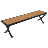 Banquette VENISE 1.80 m lames bois/métal - Buton Design