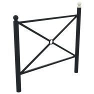 Barrière CROISY PMR tête boule métal - Buton Design