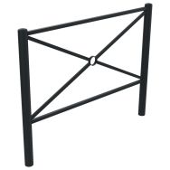 Barrière CROISY tête bombée métal - Buton Design