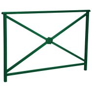 Barrière Lisbonne 1.50 m structure Rosace - zinc vert 6005