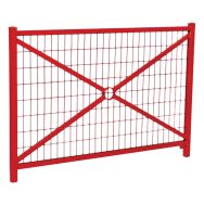 Barrière Orléans 1.47 m structure grillagée - zinc rouge 3020