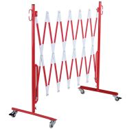 Barrière extensible rouge-blanc 3,6m avec rouleau