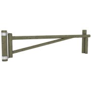 Barrière pivotante rondins passage 3 m - Mobextan