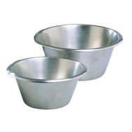 Bassine pâtissière à fond plat en acier inoxydable Ø 300mm