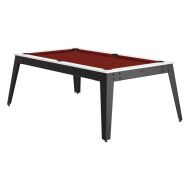 Billard Steel cadre blanc - pieds gris - Rene Pierre