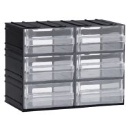 Bloc-tiroirs Modèle 22,5x13,3x16,9 Nb de tiroirs: 6 Transparent