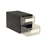 Bloc-tiroirs Modèle 23,8x42,3x26,2 Nb de tiroirs: 2 Transparent