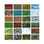 Bloc 144 feuilles papier déco 74g 21.6x14 cm planète terre