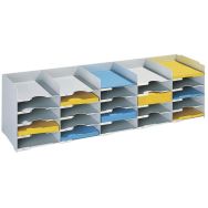 Bloc classeur 25 cases pour documents A4 Gris