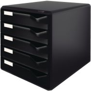 Bloc de classement Leitz 5 tiroirs Noir