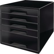 Bloc de classement Leitz Dual, 5 tiroirs Noir