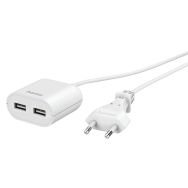 Bloc secteur vers 2 x USB-A avec câble 1.9 m - Hama