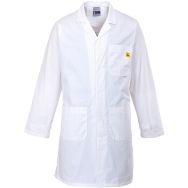 Blouse de protection antistatique ESD blanc-L (Lot de 2)